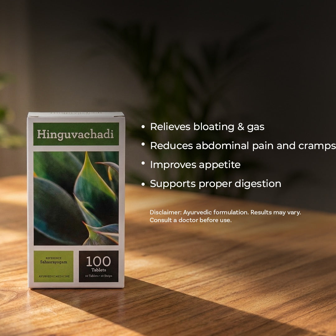 Hinguvachadi 100 Tablets - An effective remedy for Abdominal gas and Indigestion