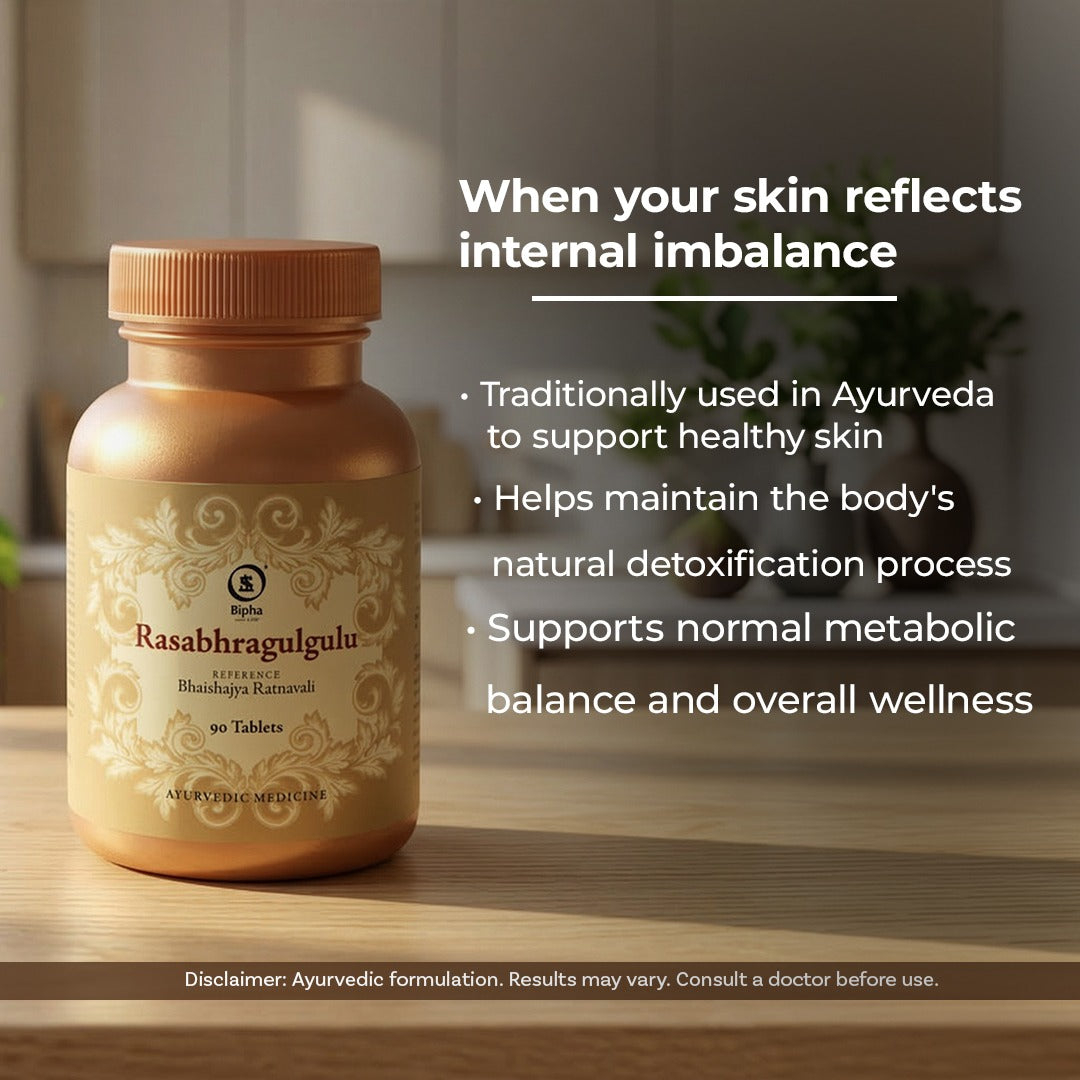 Rasabragulgulu 100 Tablets - An Ayurvedic blood purifier aids for skin diseases and arthritis